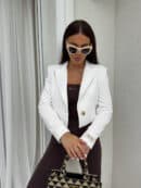 Marynarka dresowa SLIM - ecru