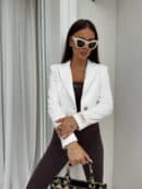 Marynarka dresowa SLIM - ecru