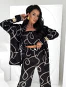 Komplet LAURENT print – czarny