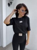 T-SHIRT COTTON - czarny