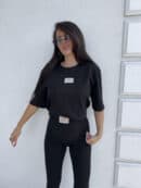 T-SHIRT COTTON - czarny