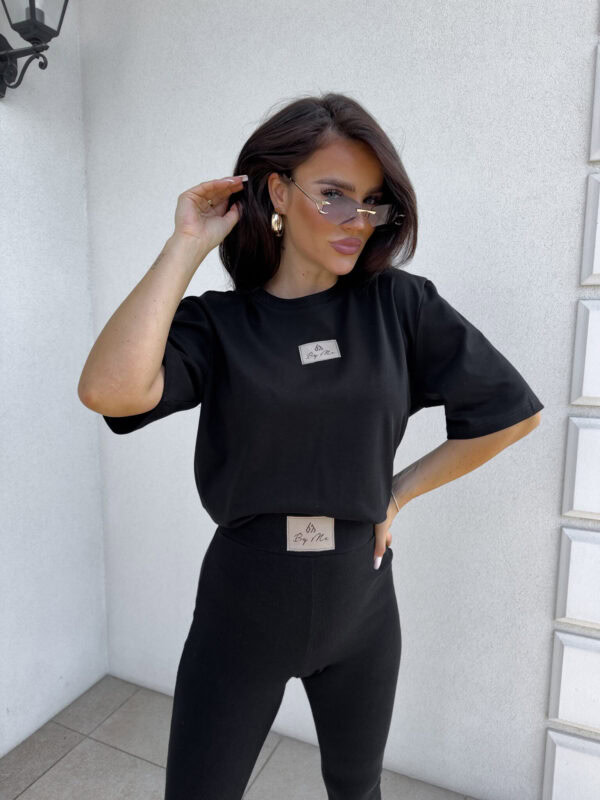 T-SHIRT COTTON - czarny
