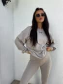 Bluza COTTON - taupe