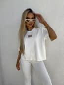 T-SHIRT COTTON - ecru