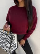 Sweter NERYS – bordowy