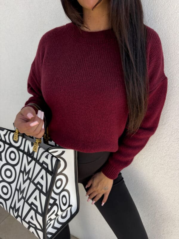 Sweter NERYS – bordowy