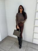 Sweter NERYS – czekoladowy