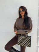 Sweter NERYS – czekoladowy
