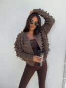 Sweter LIZZY – czekoladowy