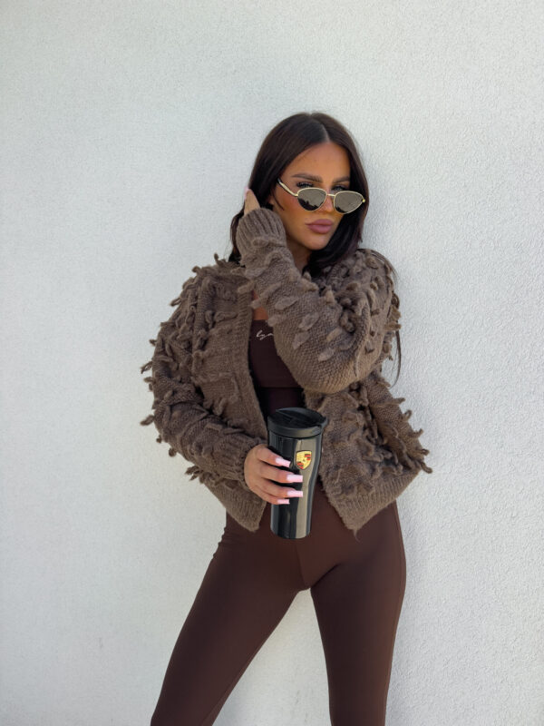 Sweter LIZZY – czekoladowy