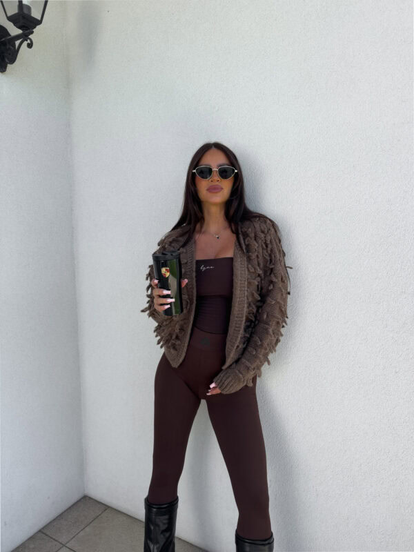 Sweter LIZZY – czekoladowy