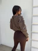 Sweter LIZZY – czekoladowy
