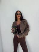 Sweter LIZZY – czekoladowy