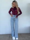 Jeansy FLARED – dark jeans