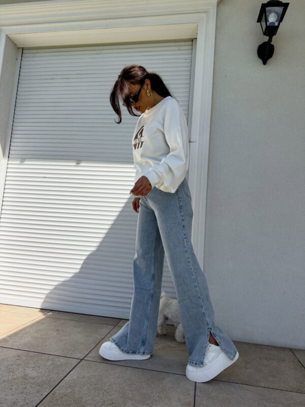 Jeansy FLARED – dark jeans
