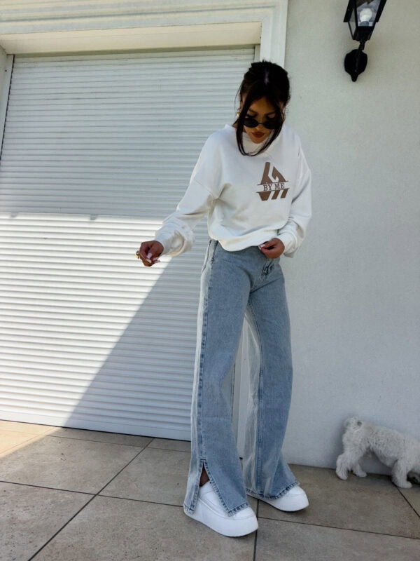 Jeansy FLARED – dark jeans