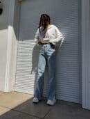 Jeansy FLARED – dark jeans