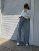 Jeansy FLARED – dark jeans