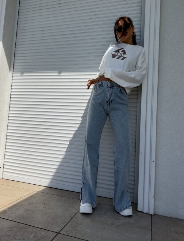 Jeansy FLARED – dark jeans