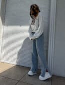 Jeansy FLARED – dark jeans