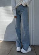 Jeansy FLARED – dark jeans