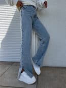 Jeansy FLARED – dark jeans