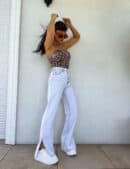 Jeansy FLARED – light jeans