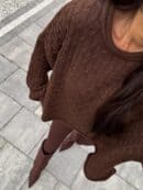 Sweter WARKOCZE - czekoladowy