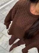Sweter WARKOCZE - czekoladowy
