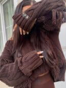 Sweter INDIANA - czekoladowy