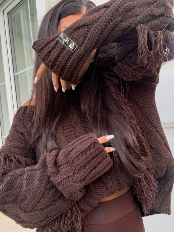 Sweter INDIANA - czekoladowy