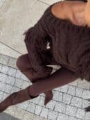 Sweter INDIANA - czekoladowy
