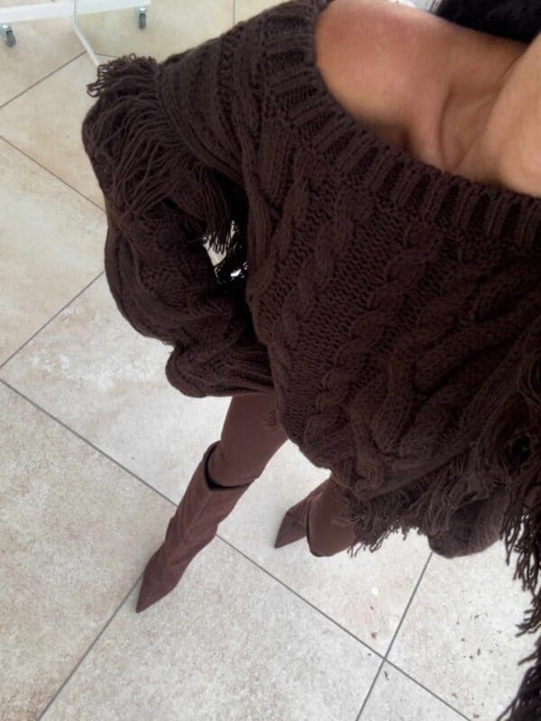 Sweter INDIANA - czekoladowy