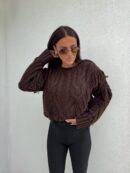 Sweter INDIANA - czekoladowy