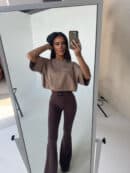 Legginsy BLESSED czekolada