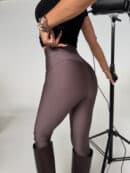 Legginsy FAMOUS czekolada