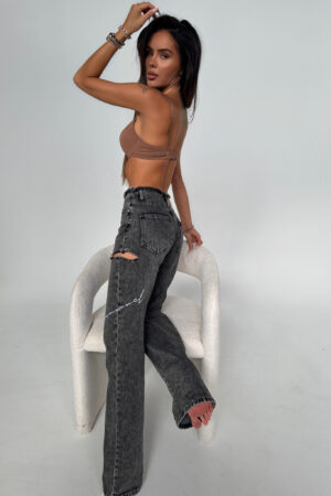 Jeansy FIRST ONE czarne
