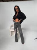 Jeansy FIRST ONE czarne