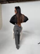 Jeansy FIRST ONE czarne