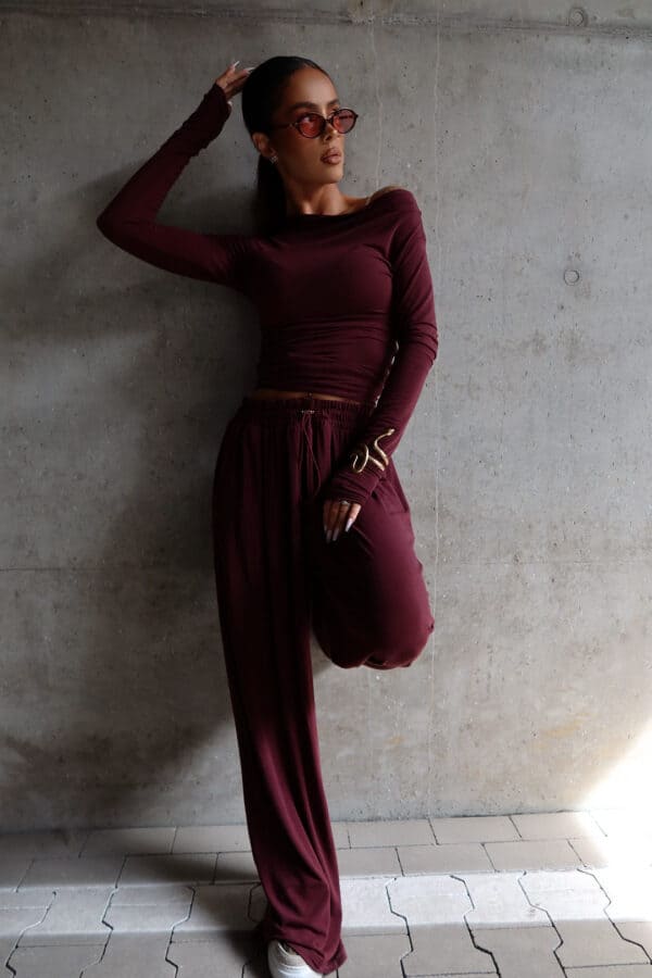 Top HUGGIE bordo