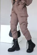 Spodnie damskie BG Army | cappuccino