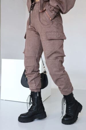 Spodnie damskie BG Army | cappuccino