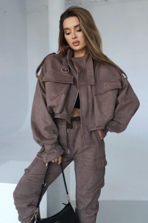 Kurtka damska BG Military | cappuccino