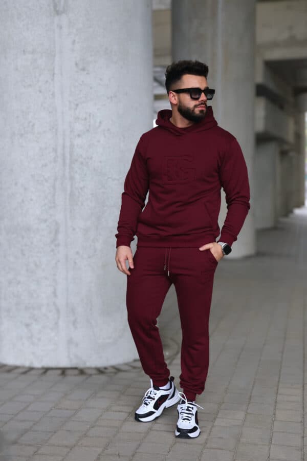 Dres męski BG Matchy | bordo
