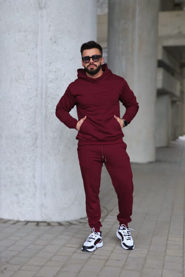 Dres męski BG Matchy | bordo