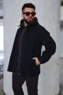 Koszula męska BG Coat | czarny