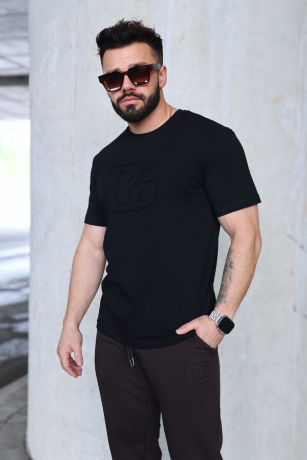 T-Shirt męski BG Origami | czarny