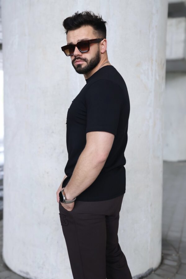 T-Shirt męski BG Origami | czarny