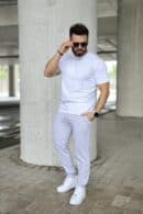 T-Shirt męski BG Origami | biały