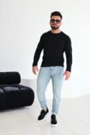T-Shirt longsleeve męski BG Trust | czarny